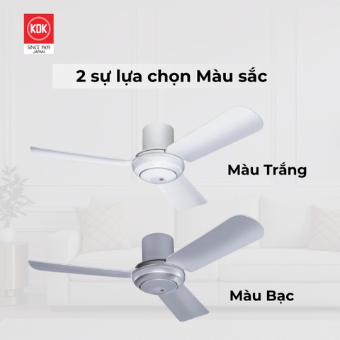 Quạt trần KDK, màu trắng M11SU(WH)