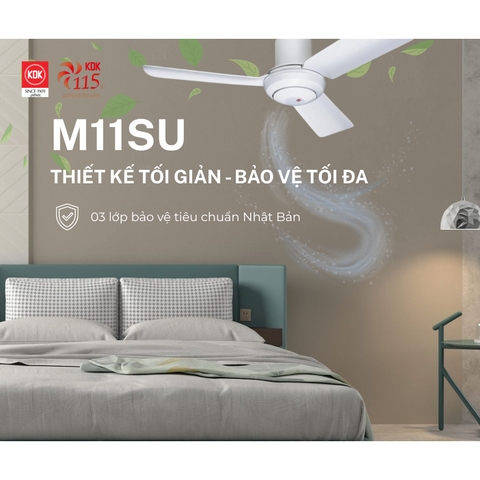 Quạt trần KDK, màu trắng M11SU(WH)