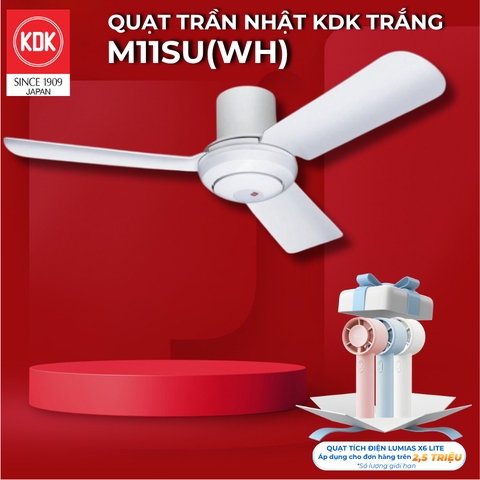 Quạt trần KDK, màu trắng M11SU(WH)
