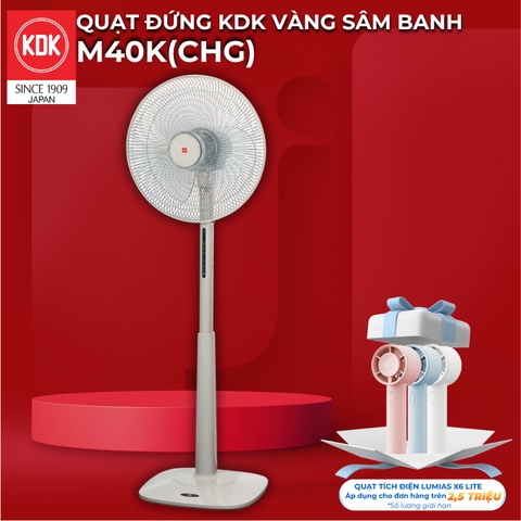 Quạt đứng KDK, màu vàng sâm banh M40K(CHG)