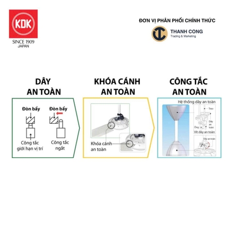 Quạt trần KDK, màu trắng bạc M60XG(SIL)