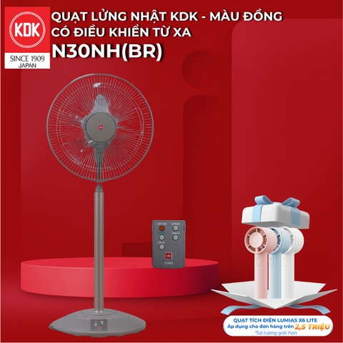 Quạt đứng lửng KDK, màu đồng N30NH(BR)
