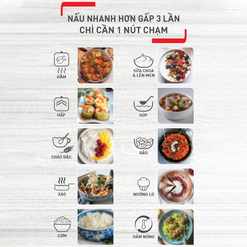 Nồi áp suất điện đa năng Tefal Speedy Cook 5L CY222D68