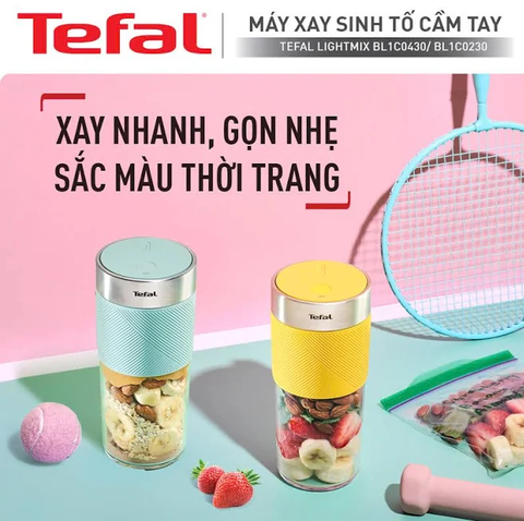Máy xay sinh tố cá nhân Tefal LightMix BL1C07F0 - Hồng