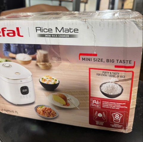 Nồi cơm điện tử Tefal Rice Mate Mini 0.7L RK515168 - Thanh Lý Loại B