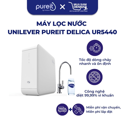 Máy lọc nước âm tủ bếp Unilever Pureit Delica UR5440 - Hàng chính hãng / BH 01 năm