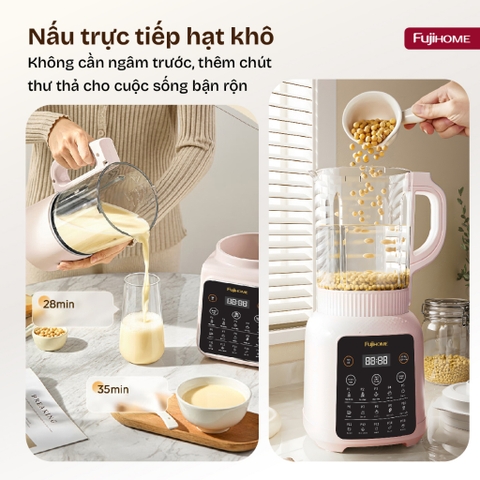 Máy nấu sữa hạt FUJIHOME SM01B mini cho gia đình