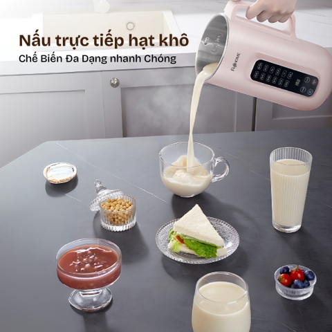Máy làm sữa hạt 10 chức năng dung tích 1L Fujihome SM1626, máy xay nấu đa năng
