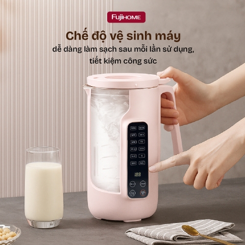 Máy làm sữa hạt 10 chức năng dung tích 1L Fujihome SM1626, máy xay nấu đa năng