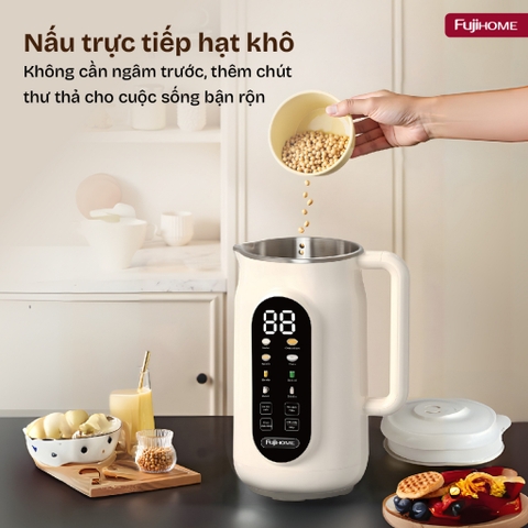 Máy làm sữa hạt Fujihome SM836 – Xay 800W, nấu 150W, cảm ứng 3D