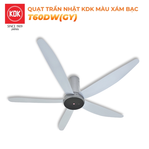 Quạt trần KDK, màu xám T60DW(GY)
