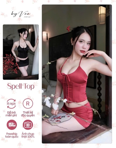Spell Top - Black/Red