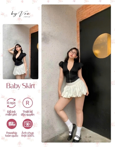 Baby Skirt - White