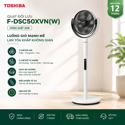 Quạt đối lưu Toshiba F-DSC50XVN(W) - 24W