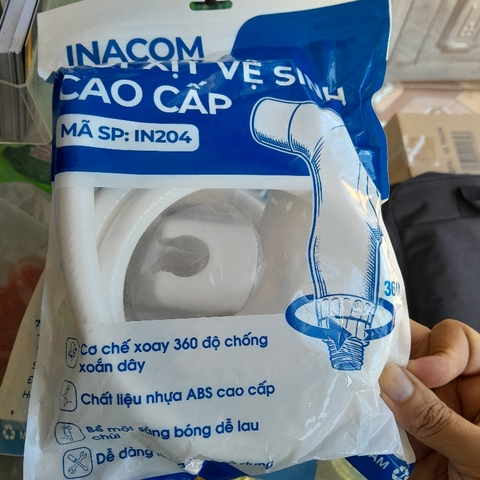 INACom IN204 - Bộ xịt bồn cầu ( dây + xịt + cài )
