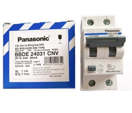 Panasonic 32A-23231 ( 2P) - Át,Aptomat Chống Giật  RCBO