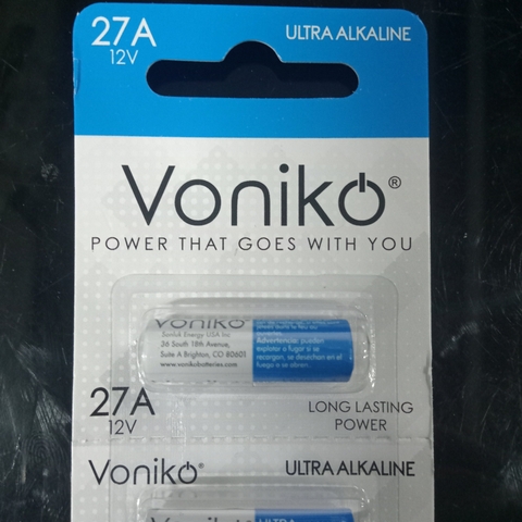 Voniko 27A 12V - 1 viên pin kiềm Alkaline