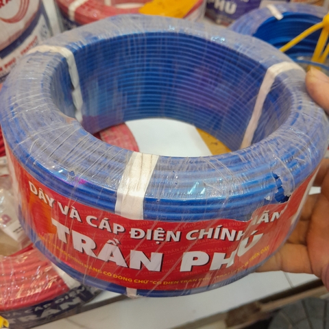 Trần Phú 1x4.0 xanh - Dây điện đơn mềm ( trafuco )