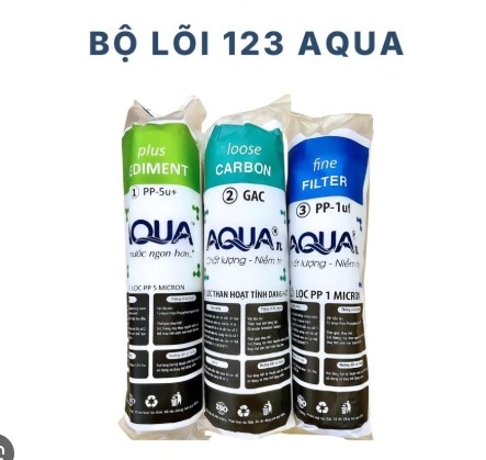 Combo AQUA - 3 Lõi lọc nước số 1 + 2 + 3