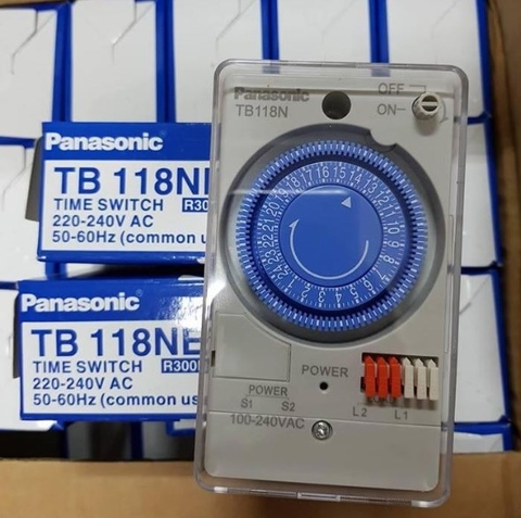 Panasonic Công tắc đồng hồ TB118 (có pin) hẹn giờ tắt mở