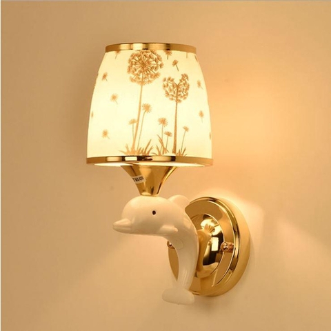 đèn tường cá heo , đèn ngủ