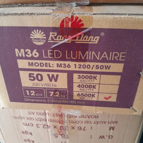 Rạng Đông M36 50W - Tuyp Bán Nguyệt 1.2m M36 (1200/50W)
