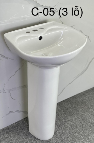 Prince C05 - Chậu lavabo + chân (50x47x20 )