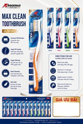 Rockmax RM100 - Bàn chải đánh răng Extra Clean