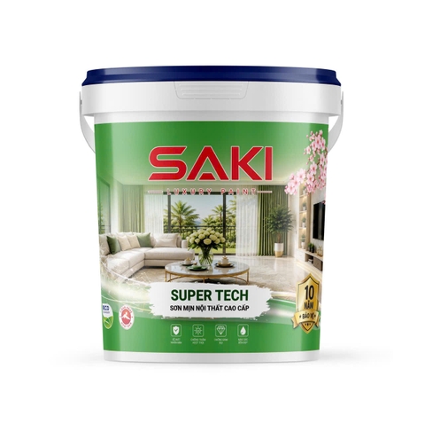 Sơn Mịn Nội Thất Cao Cấp SAKI Super Tech