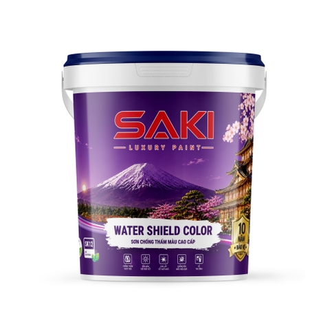 Sơn Chống Thấm Màu Cao Cấp SAKI Water Shield Color