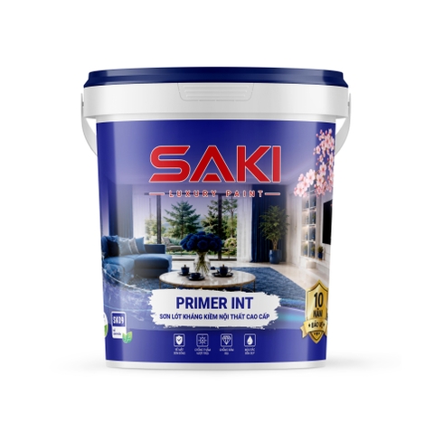 Sơn Lót Kháng Kiềm Nội Thất Cao Cấp SAKI Primer Int