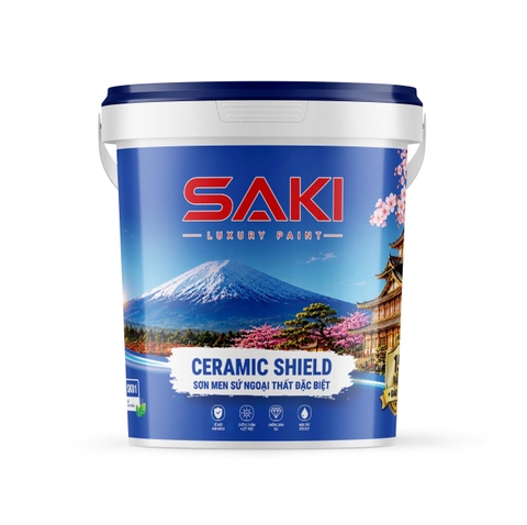 Sơn Men Sứ Ngoại Thất Đặc Biệt SAKI Ceramic Shield