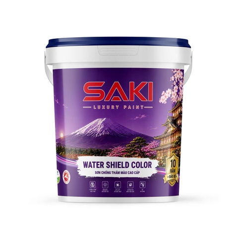 Sơn Chống Thấm Màu Cao Cấp SAKI Water Shield Color