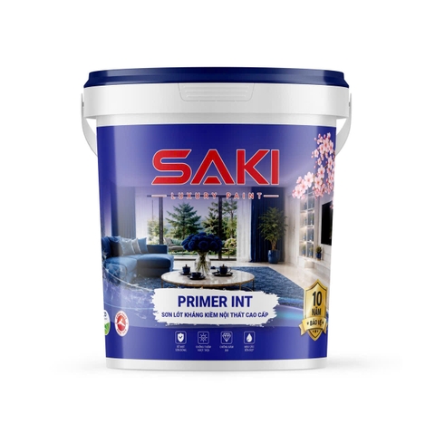 Sơn Lót Kháng Kiềm Nội Thất Cao Cấp SAKI Primer Int