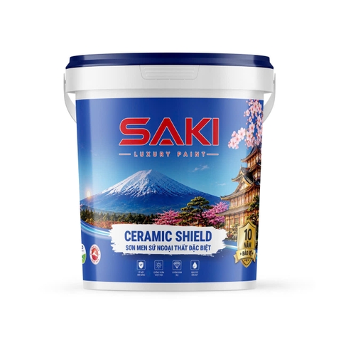 Sơn Men Sứ Ngoại Thất Đặc Biệt SAKI Ceramic Shield