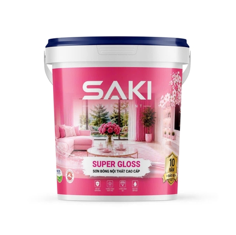 Sơn Bóng Nội Thất Cao Cấp SAKI Super Gloss