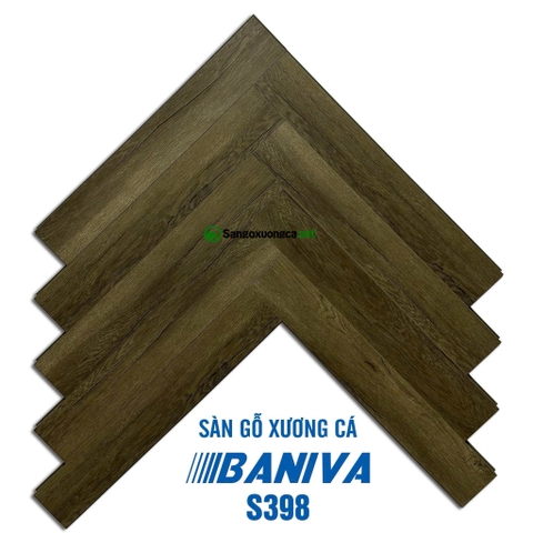 Sàn Gỗ Xương Cá Baniva S398