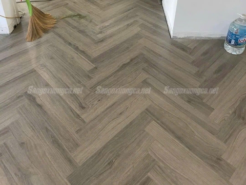 Sàn Gỗ Xương Cá Kampong XC92 Cốt Đen