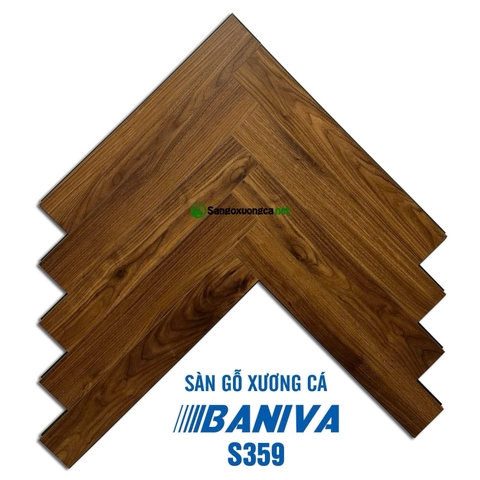 Sàn Gỗ Xương Cá Baniva S359