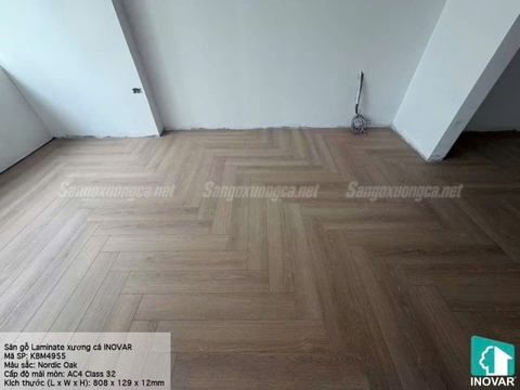 Sàn Gỗ Xương Cá Avallon KBM4955