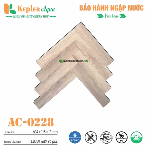 Sàn gỗ Xương cá Kepler Aqua AC0228