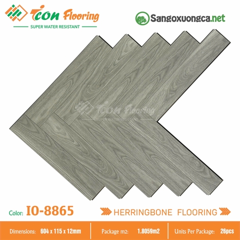 Sàn gỗ Xương cá Icon Flooring IO8865