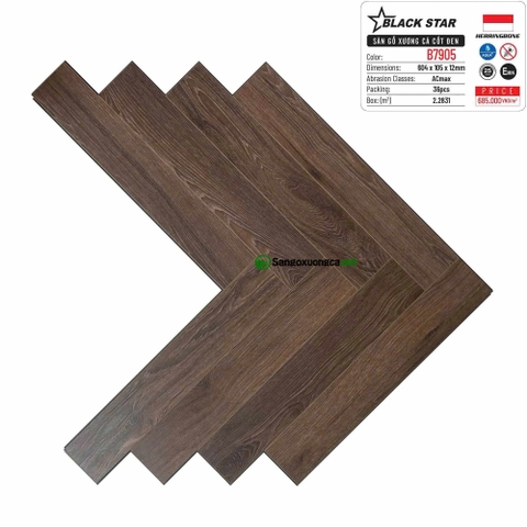 Sàn Gỗ Xương Cá Blackstar B7905
