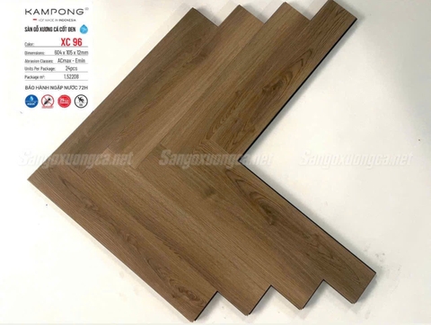 Sàn Gỗ Xương Cá Kampong XC96 Cốt Đen
