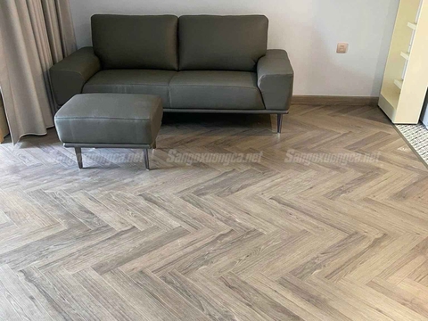 Sàn Gỗ Xương Cá Kampong XC92 Cốt Đen