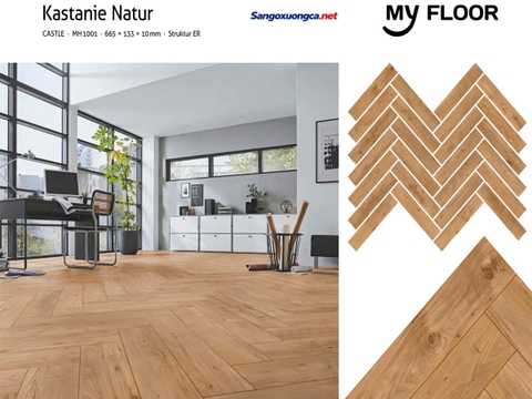 Sàn Gỗ Xương Cá My Floor MH1001