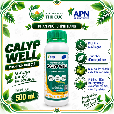 CALYP WELL 500ML – PHÂN BÓN HỮU CƠ HỖ TRỢ RA RỄ, THÚC CHỒI, NUÔI TRÁI