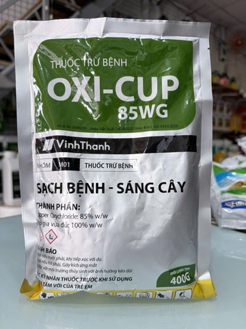 OXI-CUP 85WG 400g – Thuốc Gốc Đồng Trừ Thán Thư, Nấm Bệnh, Vi Khuẩn