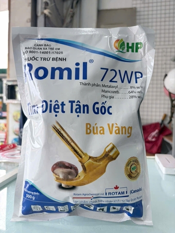 Romil 72WP 500g – Thuốc Trừ Thối Rễ, Vàng Rụng Lá, Chết Nhanh Trên Hồ Tiêu