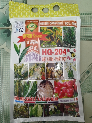 HYPER HQ-204 – Phân Bón Vi Lượng Hỗ Trợ Xanh Bền, Phát Triển Rễ Và Phục Hồi Cây
